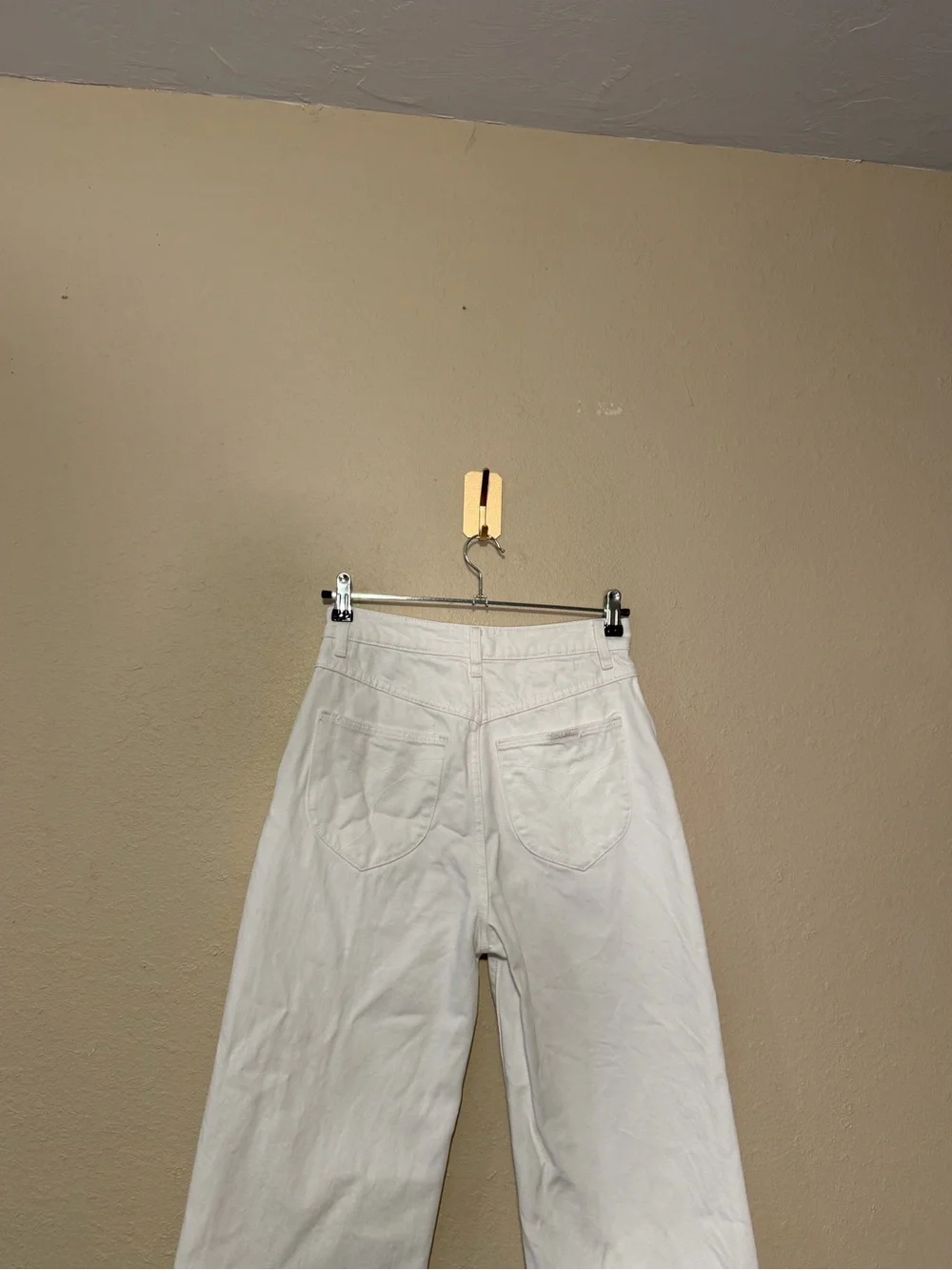 Rollas White Heidi High Rise Loose Straight Jeans Size 27